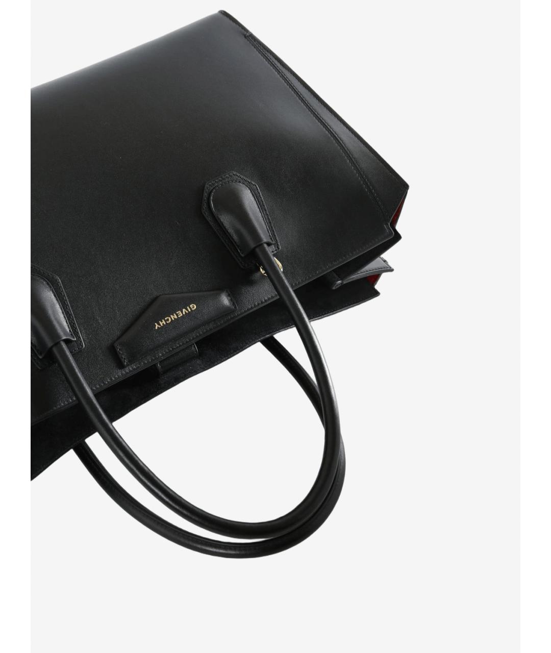 GIVENCHY Черная кожаная сумка тоут, фото 3