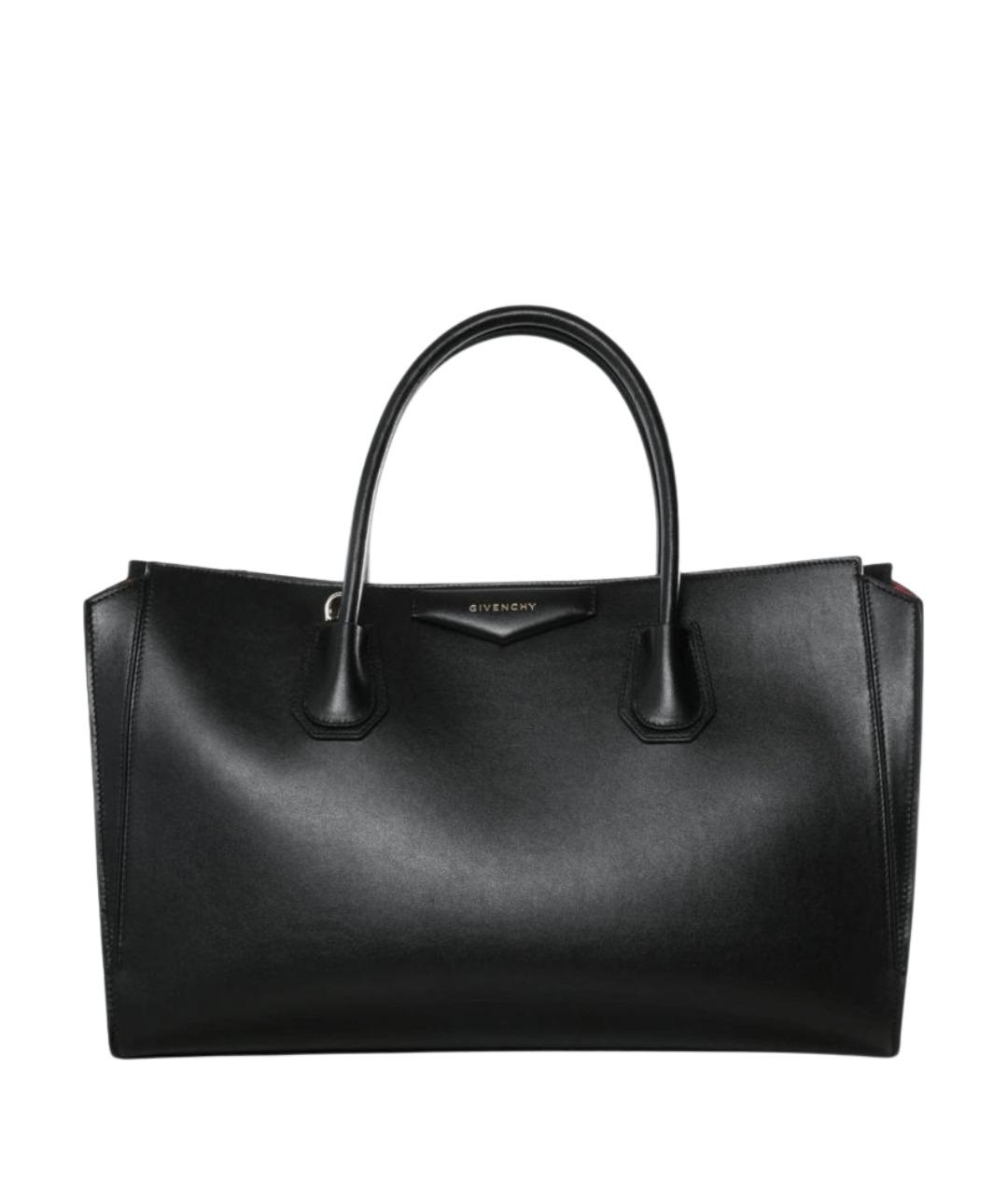 GIVENCHY Черная кожаная сумка тоут, фото 1