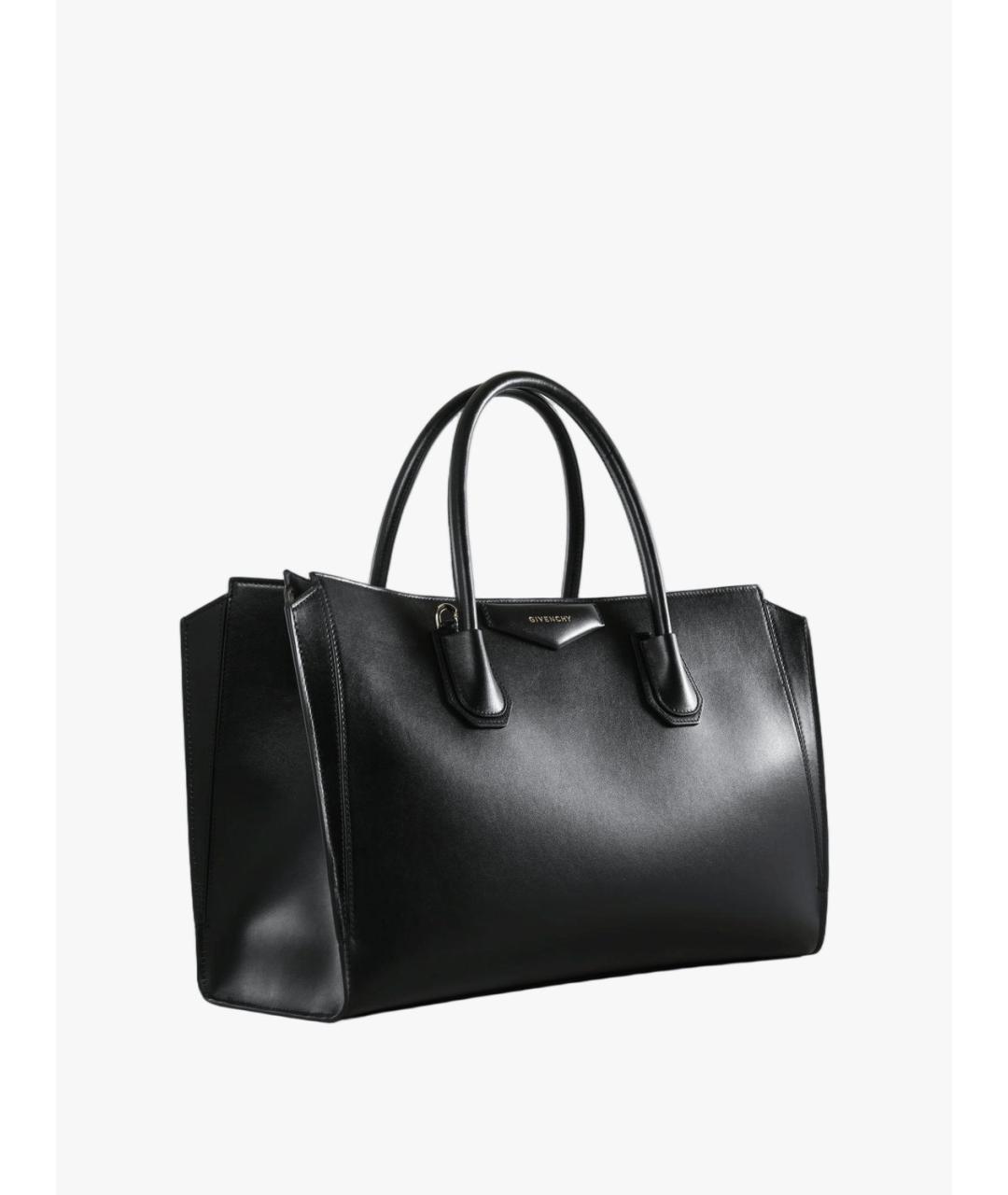 GIVENCHY Черная кожаная сумка тоут, фото 2