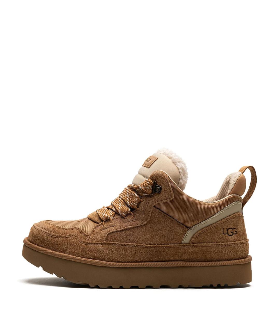 UGG Коричневые замшевые низкие кроссовки / кеды, фото 3