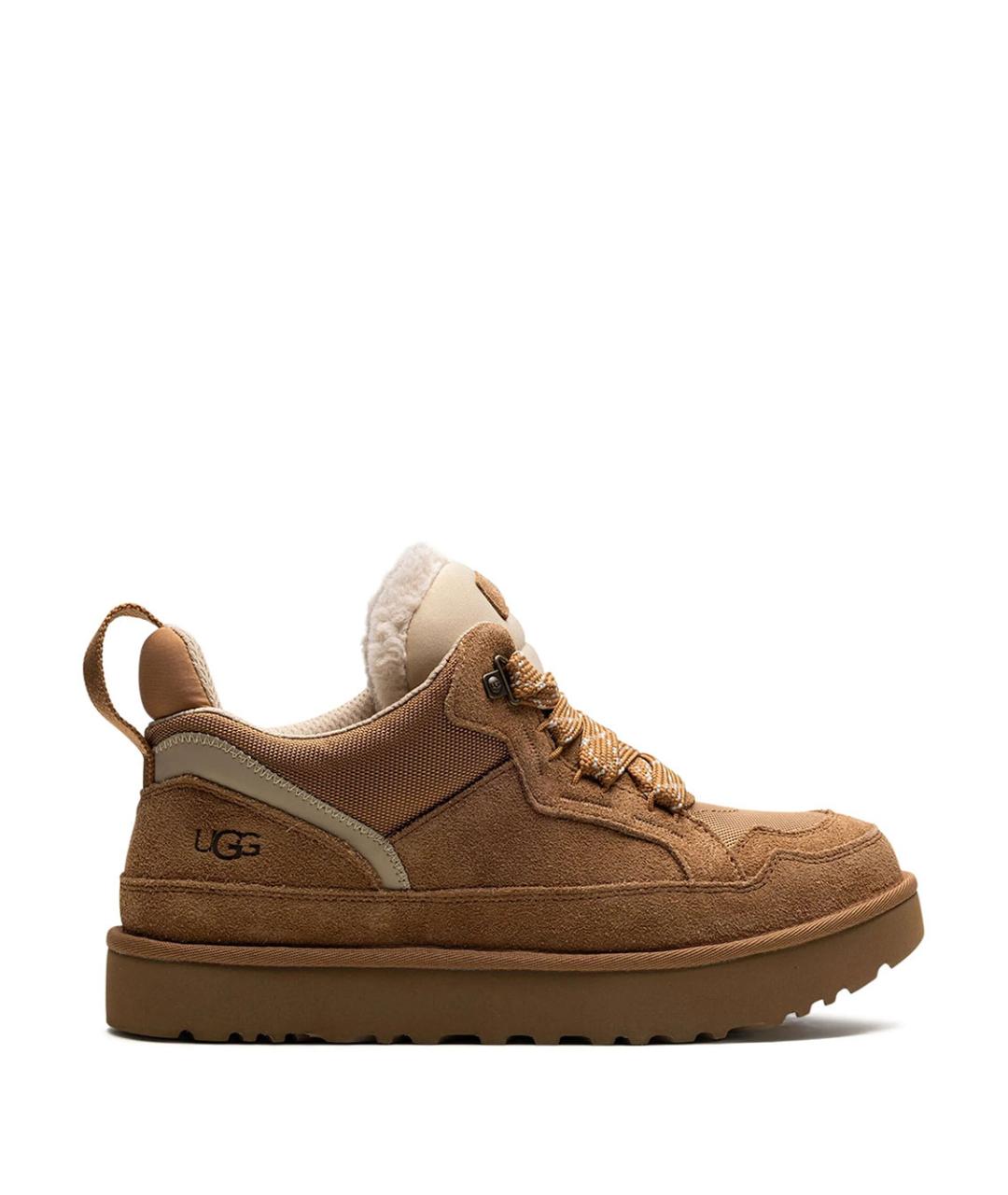 UGG Коричневые замшевые низкие кроссовки / кеды, фото 1