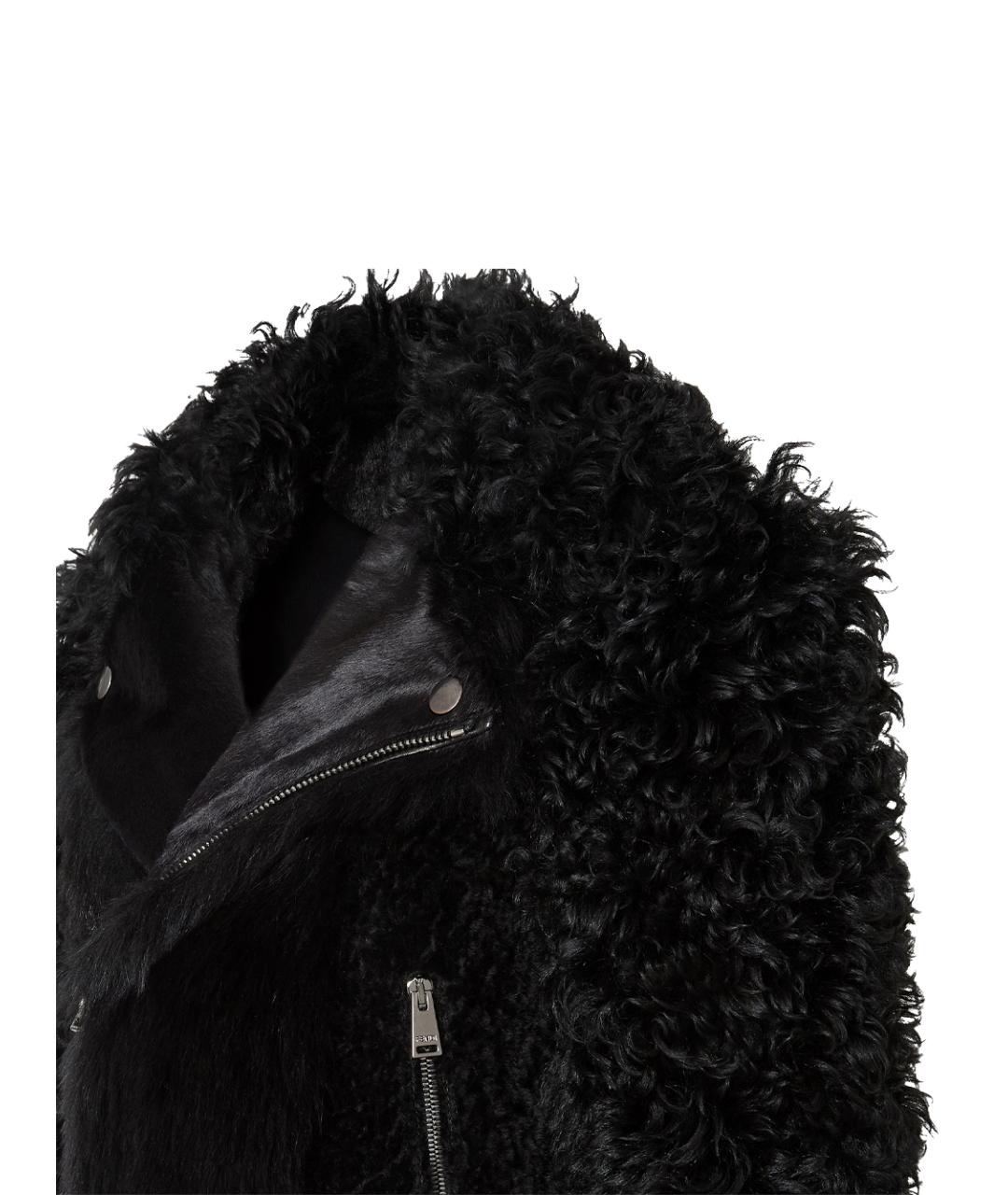 FENDI Черная меховая куртка, фото 4