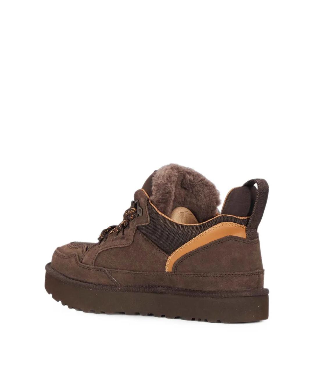 UGG Коричневые замшевые низкие кроссовки / кеды, фото 2