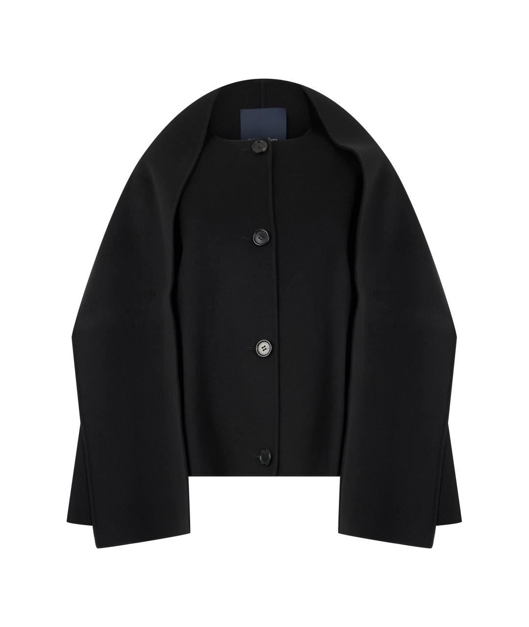 'S MAX MARA Черная шерстяная куртка, фото 1