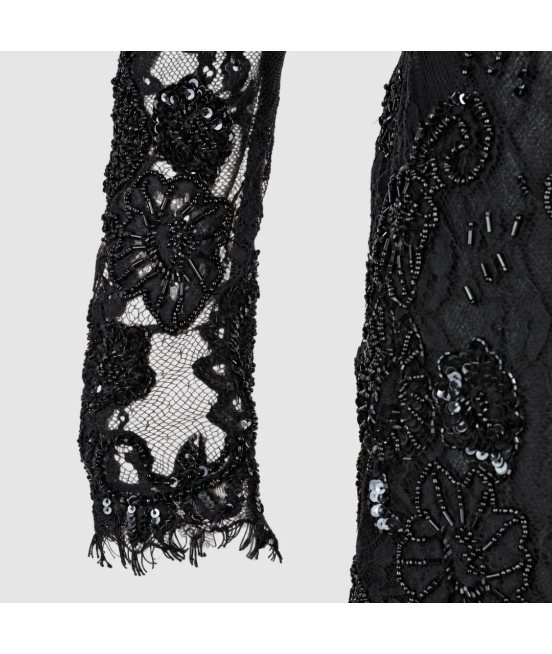 BLUMARINE Черное полиамидовое вечернее платье, фото 4