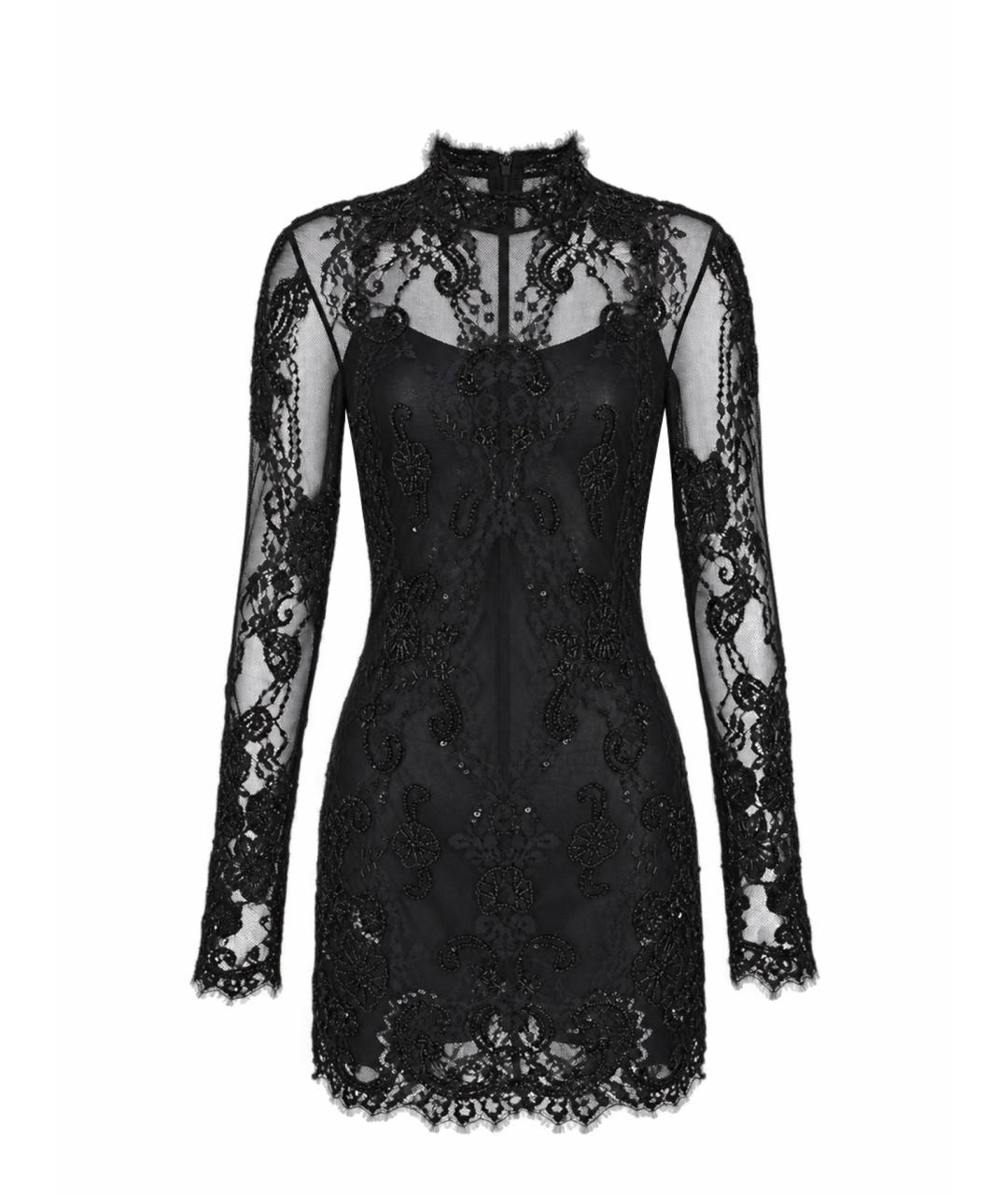 BLUMARINE Черное полиамидовое вечернее платье, фото 1