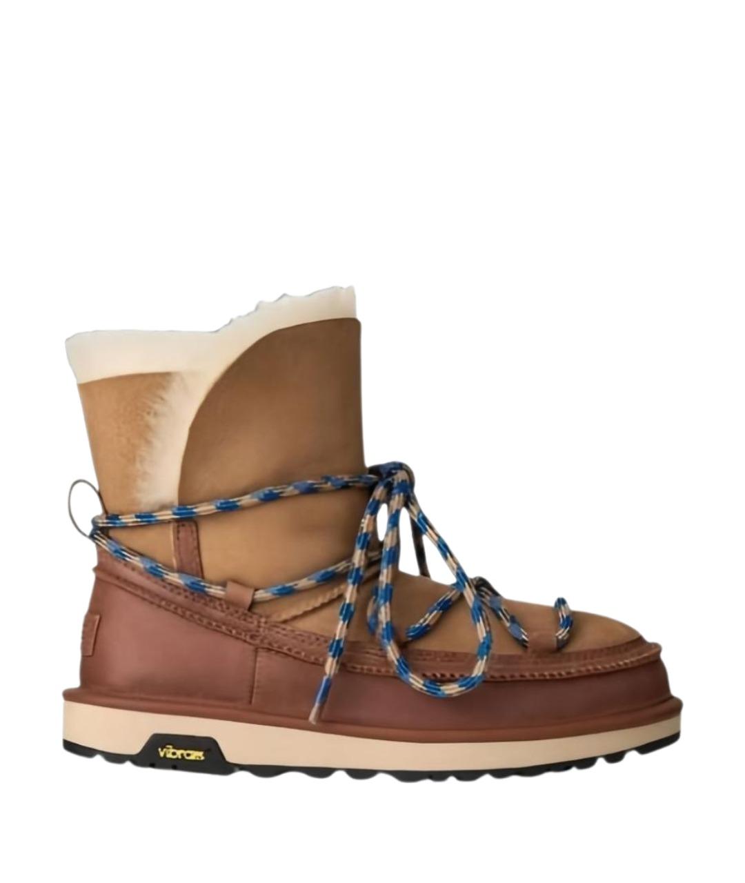 UGG Коричневые кожаные сапоги, фото 1