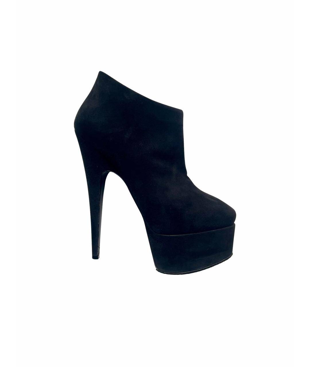 GIUSEPPE ZANOTTI DESIGN Черные замшевые ботильоны, фото 1