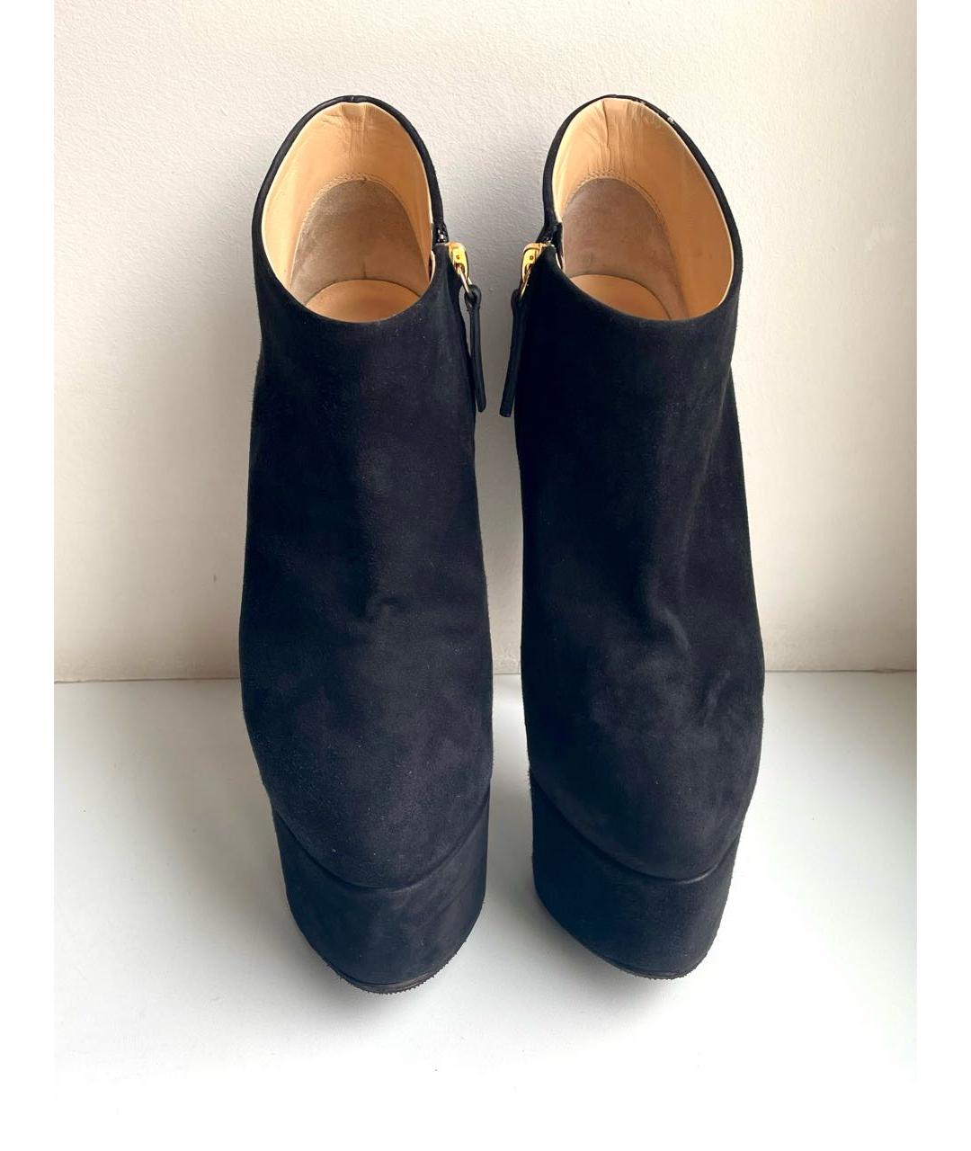 GIUSEPPE ZANOTTI DESIGN Черные замшевые ботильоны, фото 7