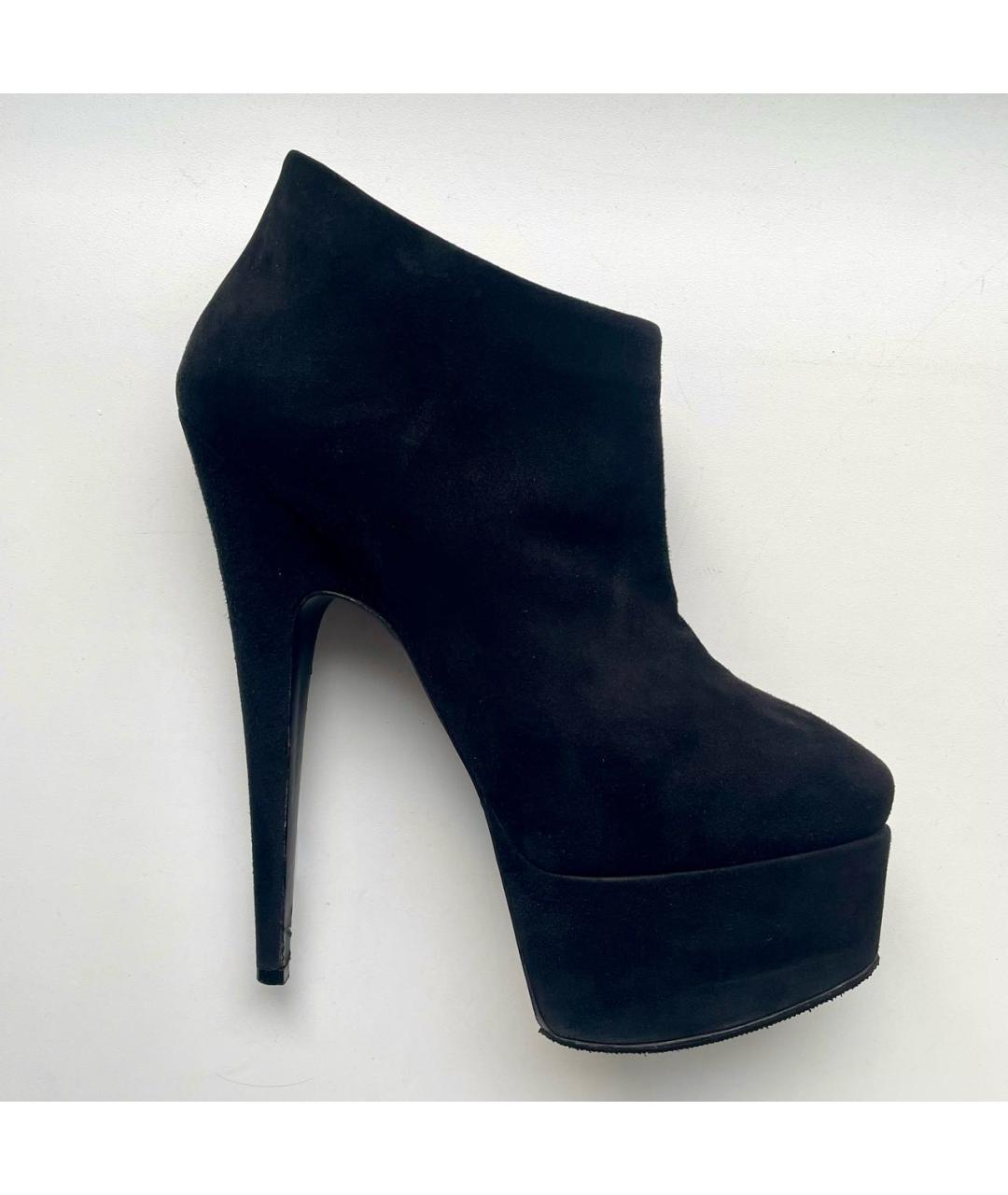 GIUSEPPE ZANOTTI DESIGN Черные замшевые ботильоны, фото 9