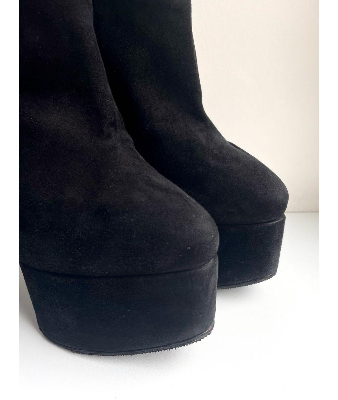 GIUSEPPE ZANOTTI DESIGN Черные замшевые ботильоны, фото 3