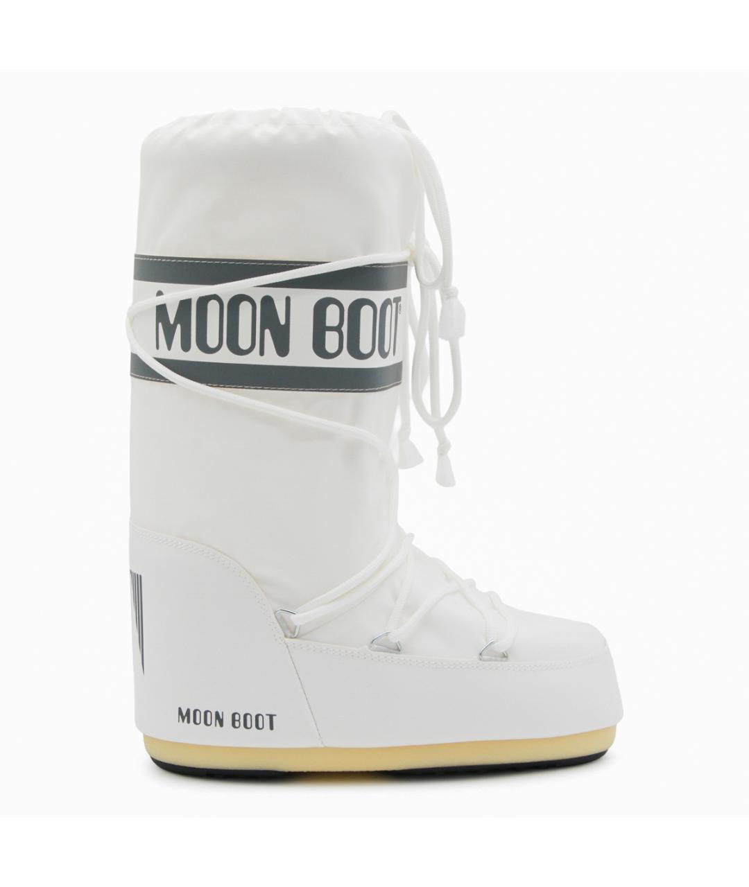 MOON BOOT Белые синтетические сапоги, фото 5