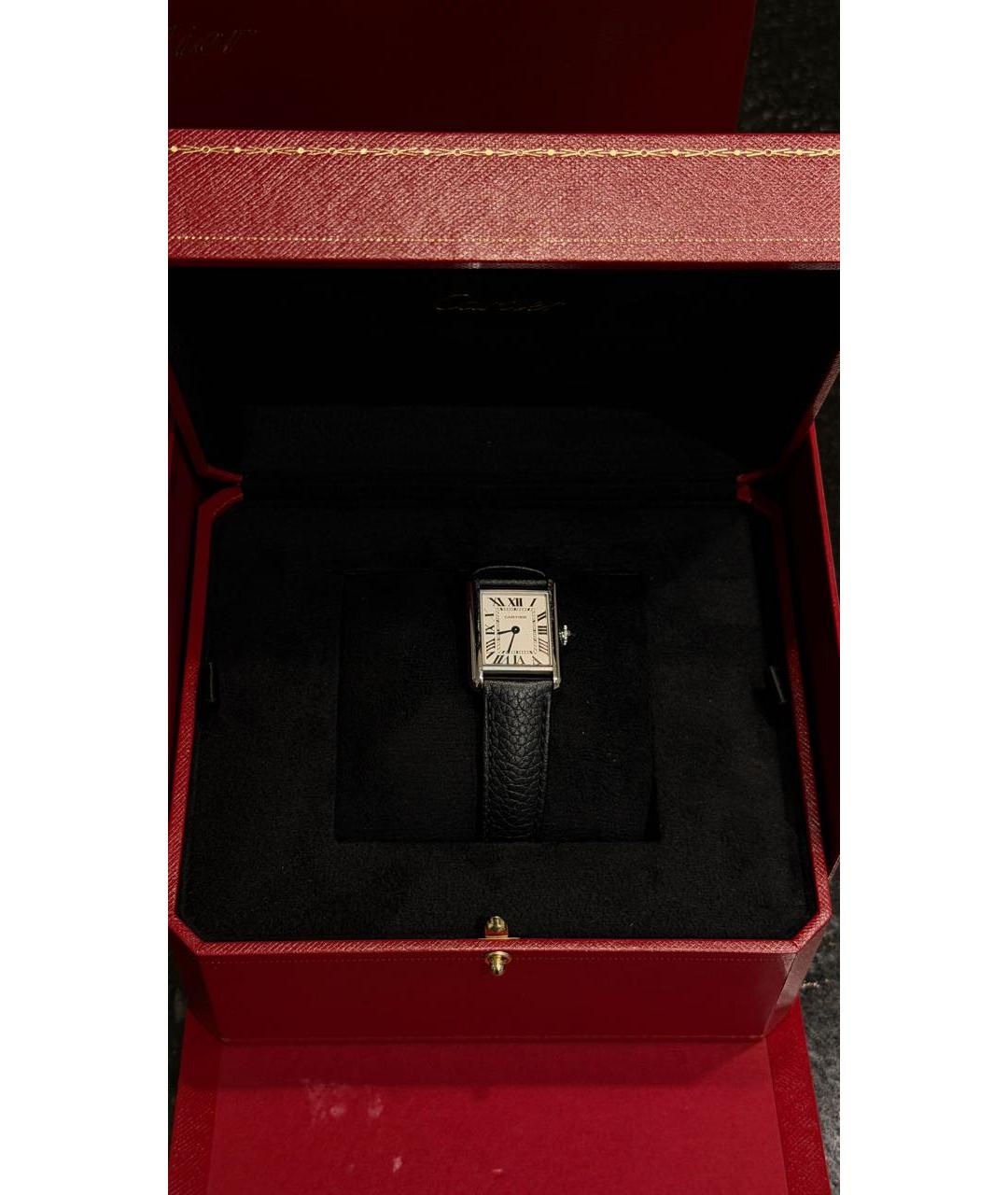 CARTIER Черные часы, фото 5