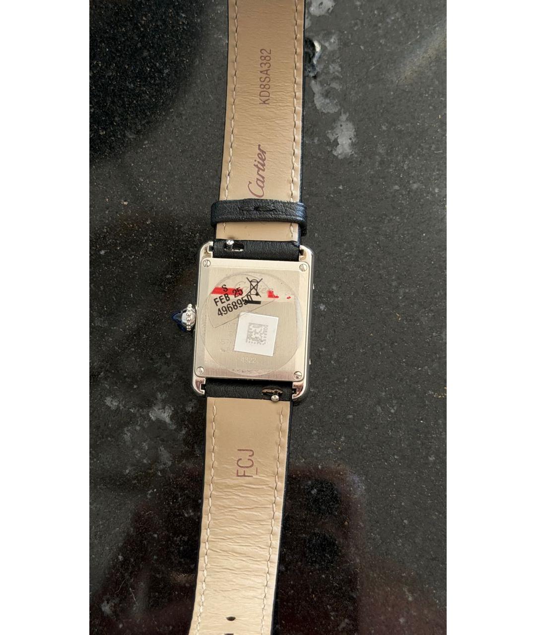 CARTIER Черные часы, фото 2