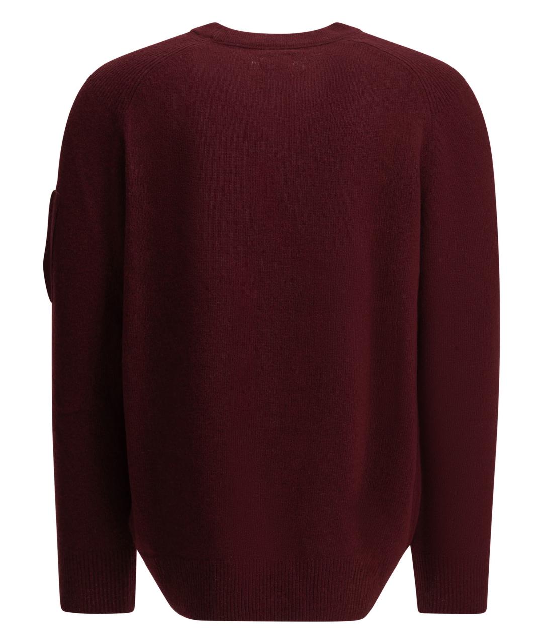 CP COMPANY Бордовый шерстяной джемпер / свитер, фото 2