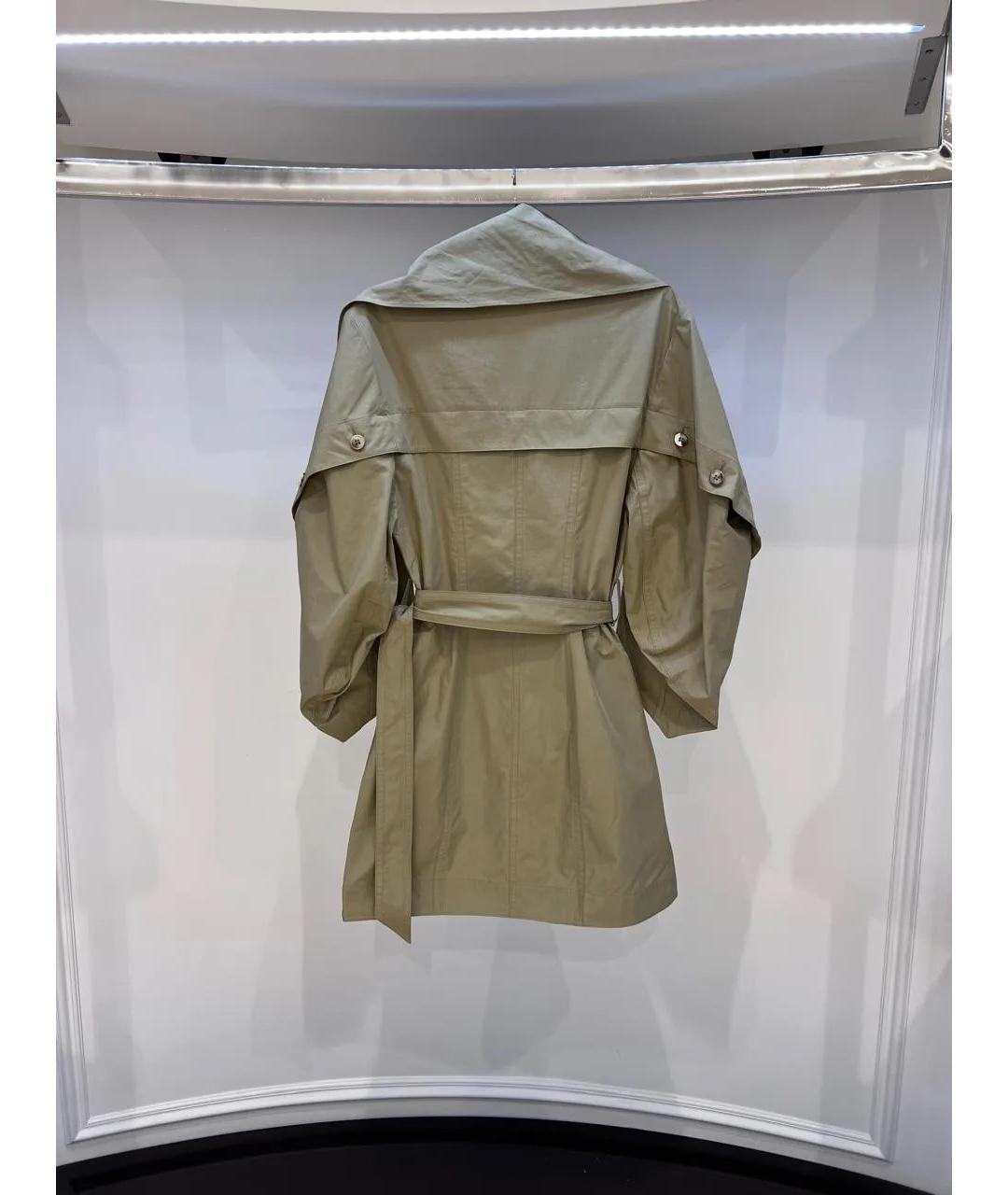 ZIMMERMANN Хаки хлопковое повседневное платье, фото 3