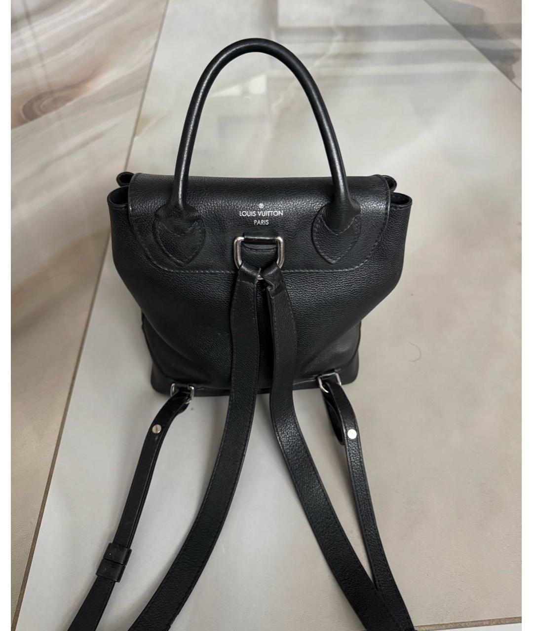 LOUIS VUITTON Черный кожаный рюкзак, фото 3