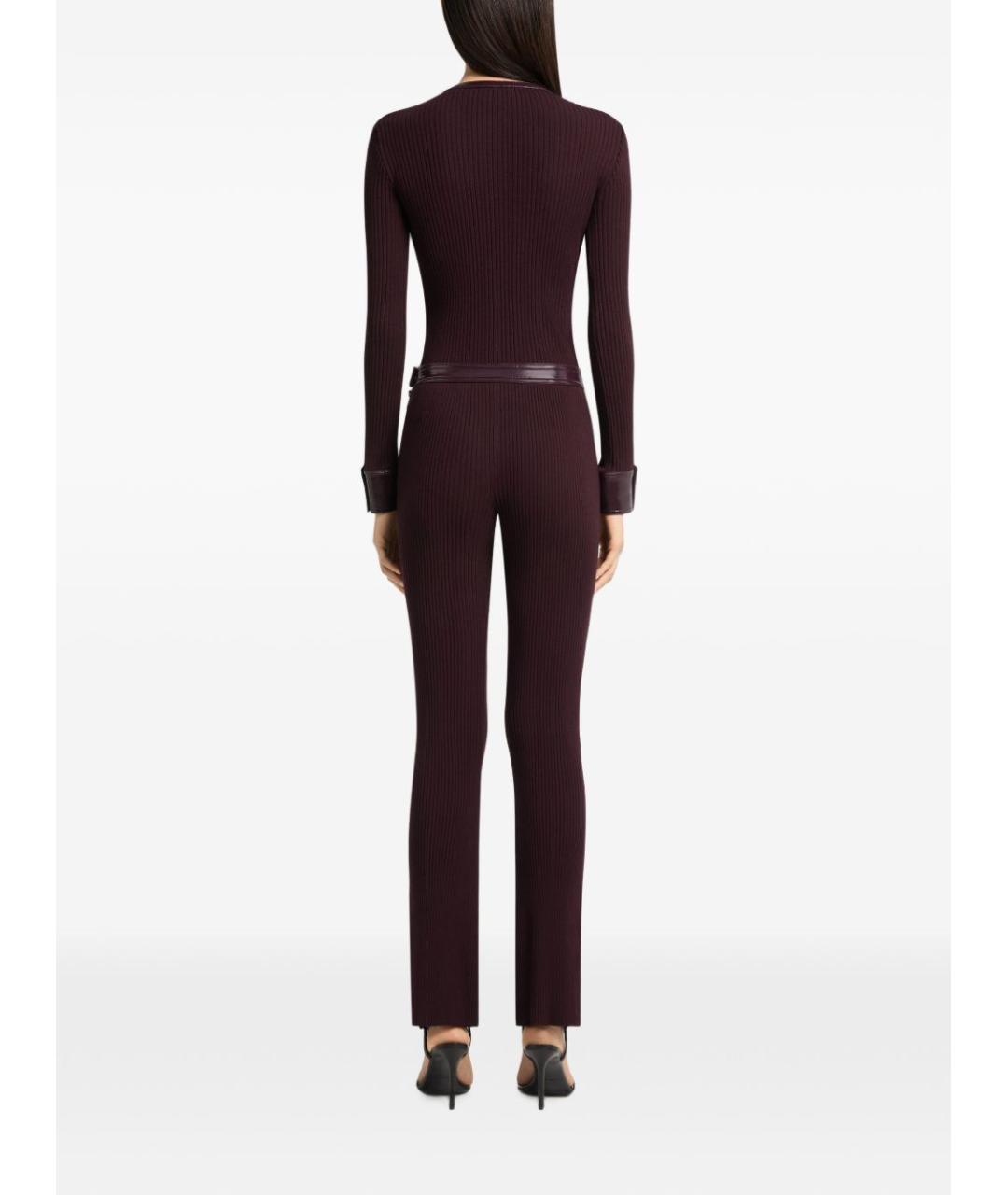 COURREGES Бордовый вискозный кардиган, фото 4