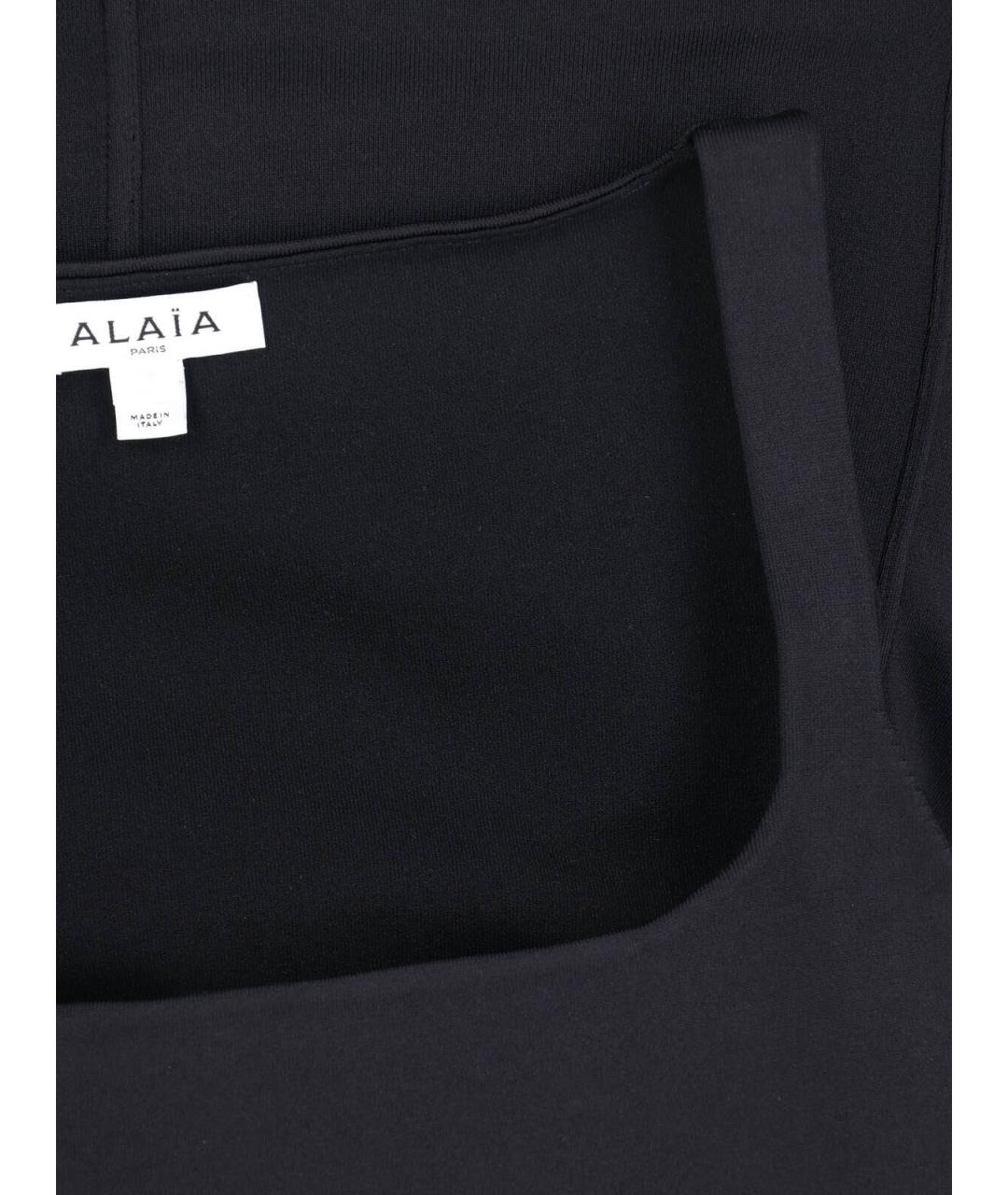 ALAIA Черное вискозное повседневное платье, фото 5