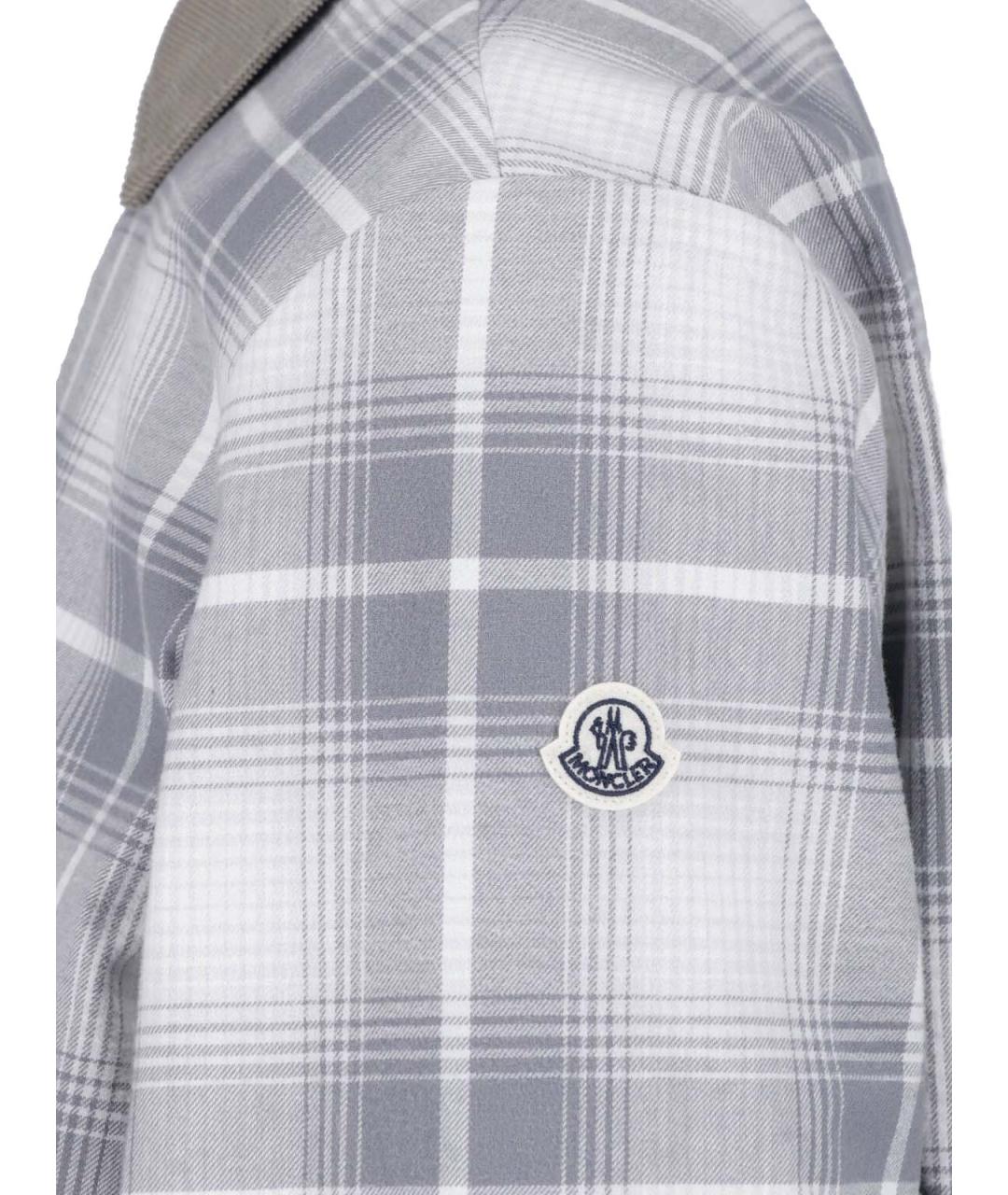 MONCLER Серая хлопковая куртка, фото 3