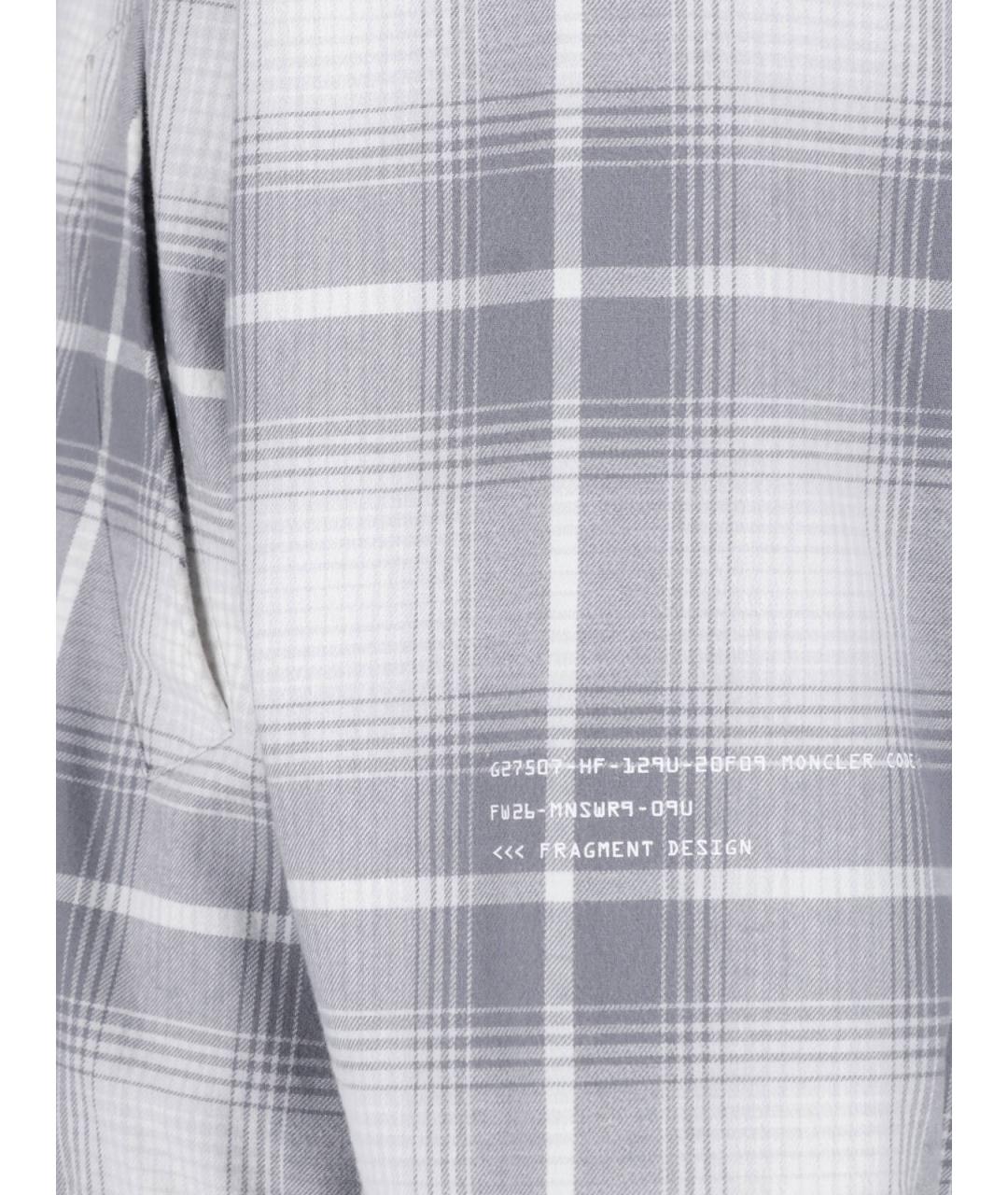 MONCLER Серая хлопковая куртка, фото 4