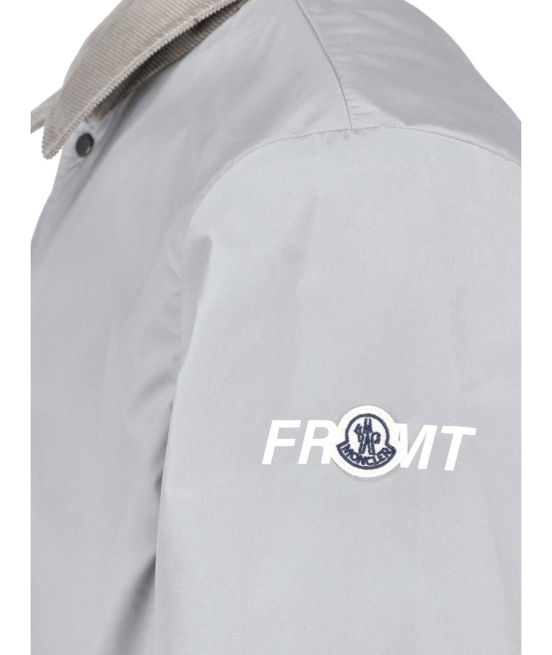 MONCLER Серая хлопковая куртка, фото 5