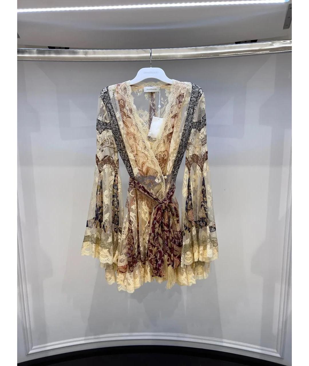 ZIMMERMANN Бежевое платье, фото 2