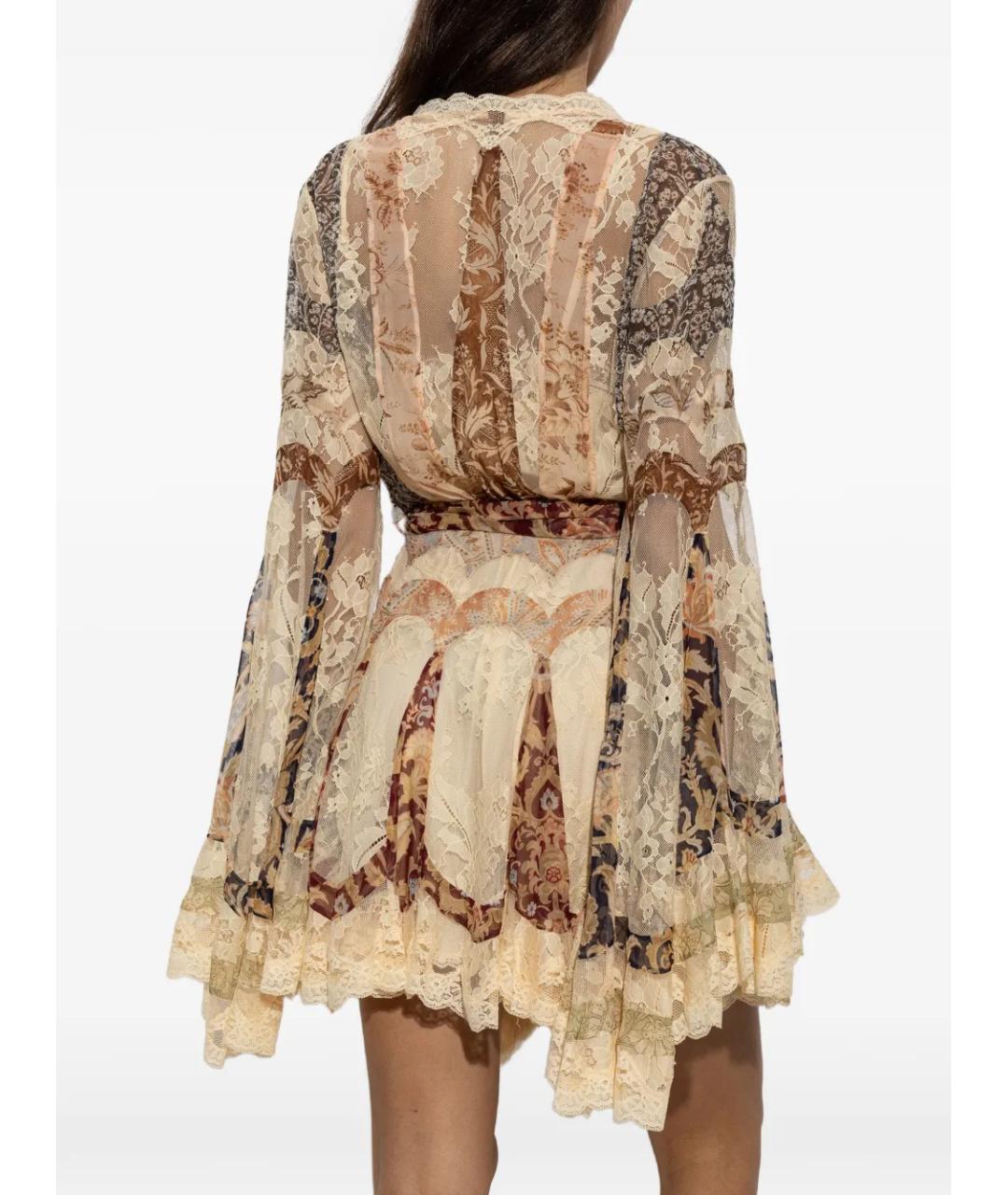 ZIMMERMANN Бежевое платье, фото 6