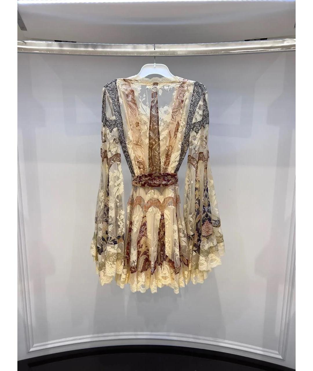ZIMMERMANN Бежевое платье, фото 3