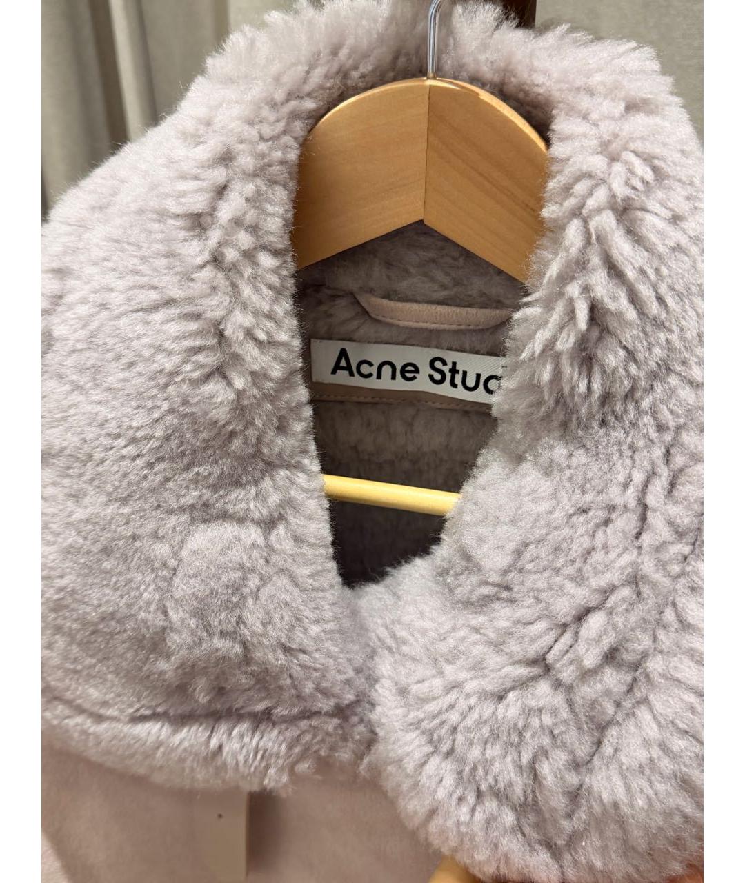 ACNE STUDIOS Розовая меховая дубленка, фото 6
