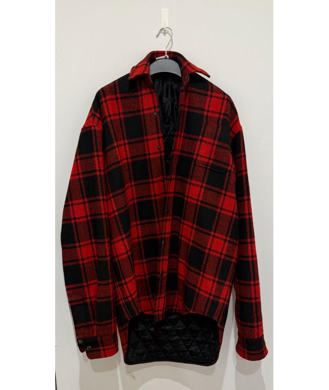 VETEMENTS Красная шерстяная куртка, фото 2