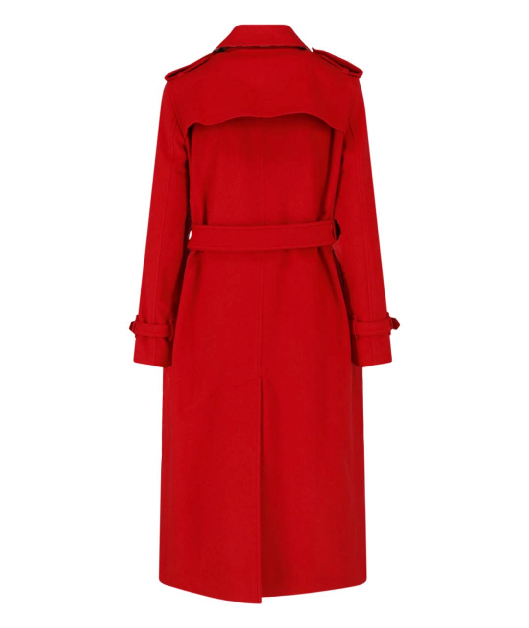 BURBERRY Красное кашемировое пальто, фото 2