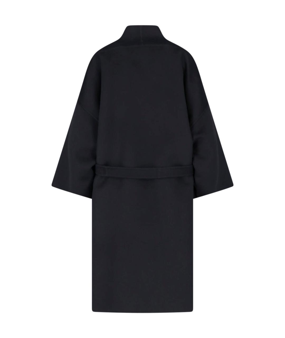 FENDI Черное шерстяное пальто, фото 2