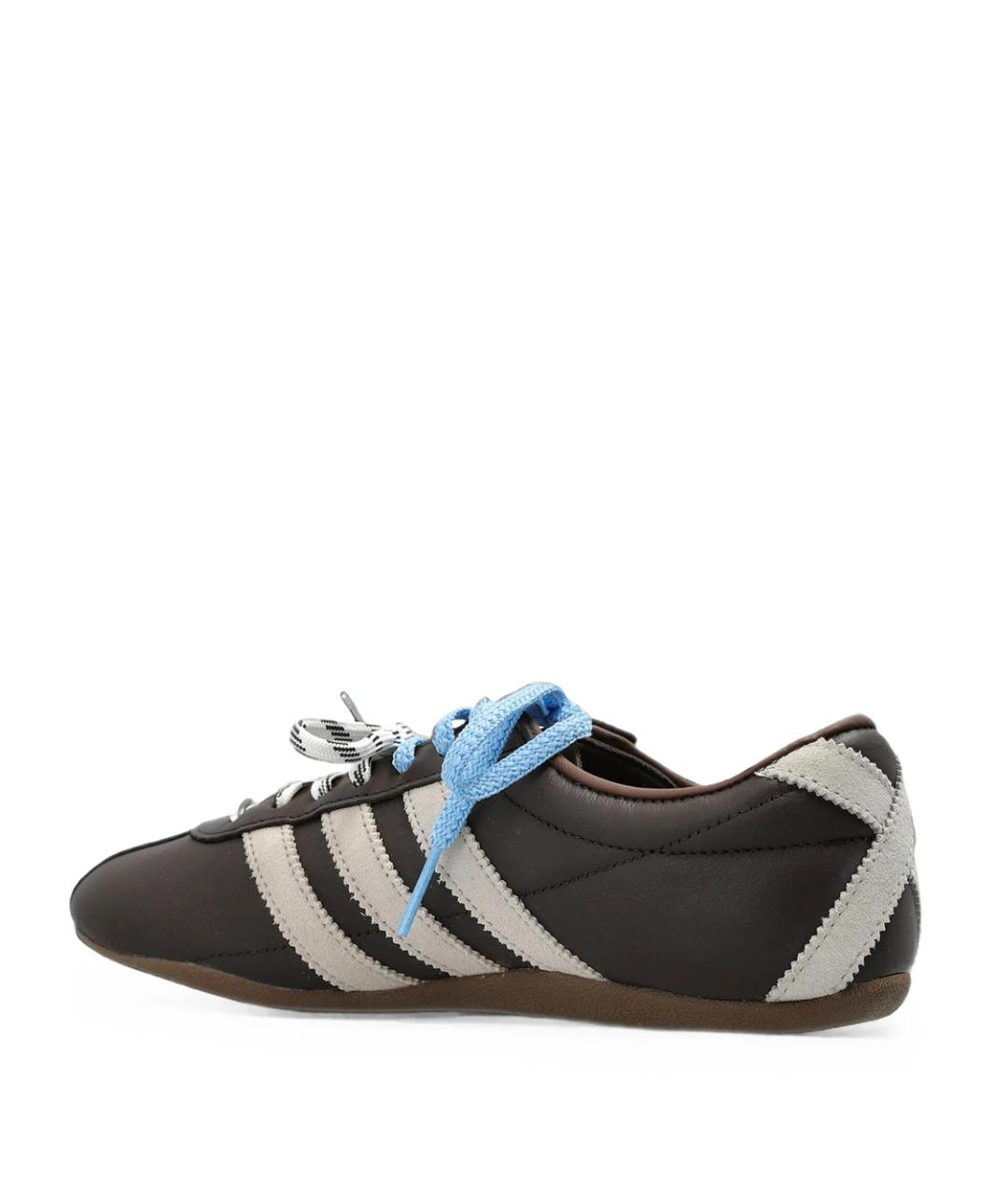 ADIDAS Коричневые кожаные кроссовки, фото 4