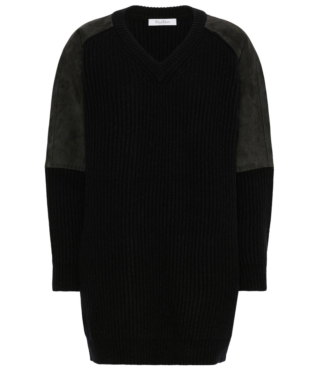 MAX MARA Черный шерстяной джемпер / свитер, фото 1