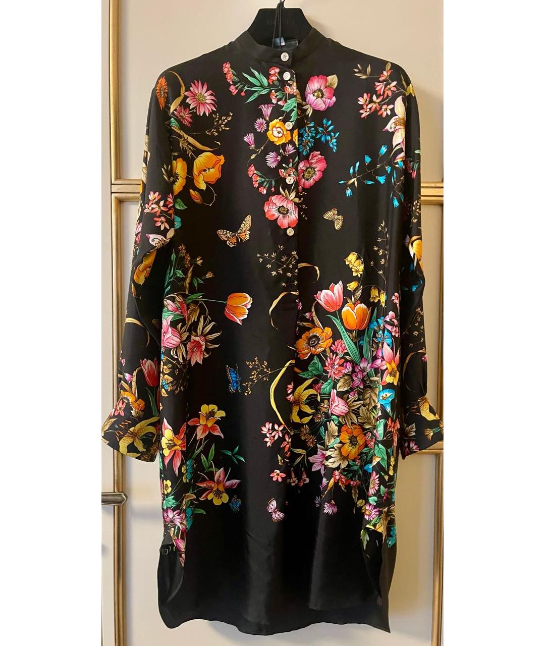 GUCCI Черное шелковое платье, фото 5