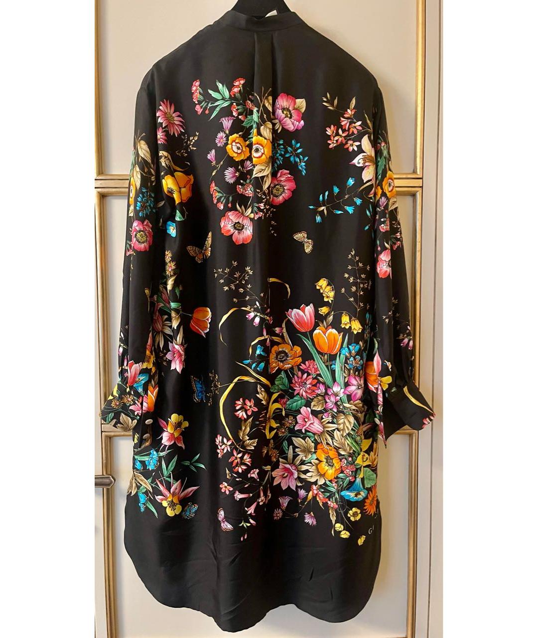 GUCCI Черное шелковое платье, фото 2