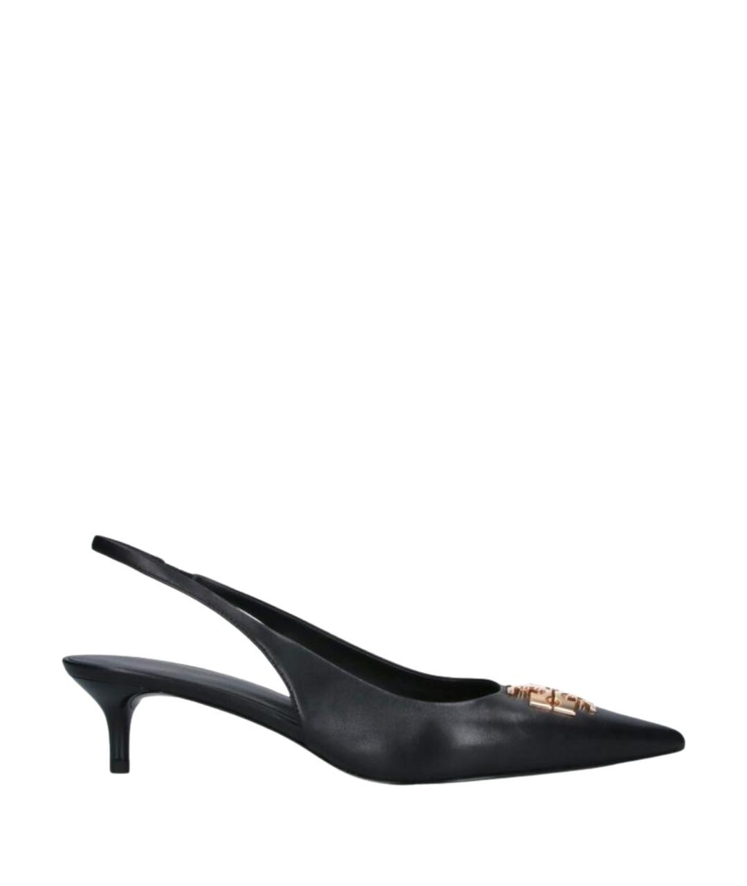 TORY BURCH Черные кожаные туфли, фото 1