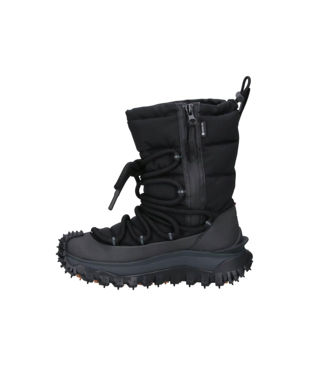 MONCLER Черные синтетические сапоги, фото 3
