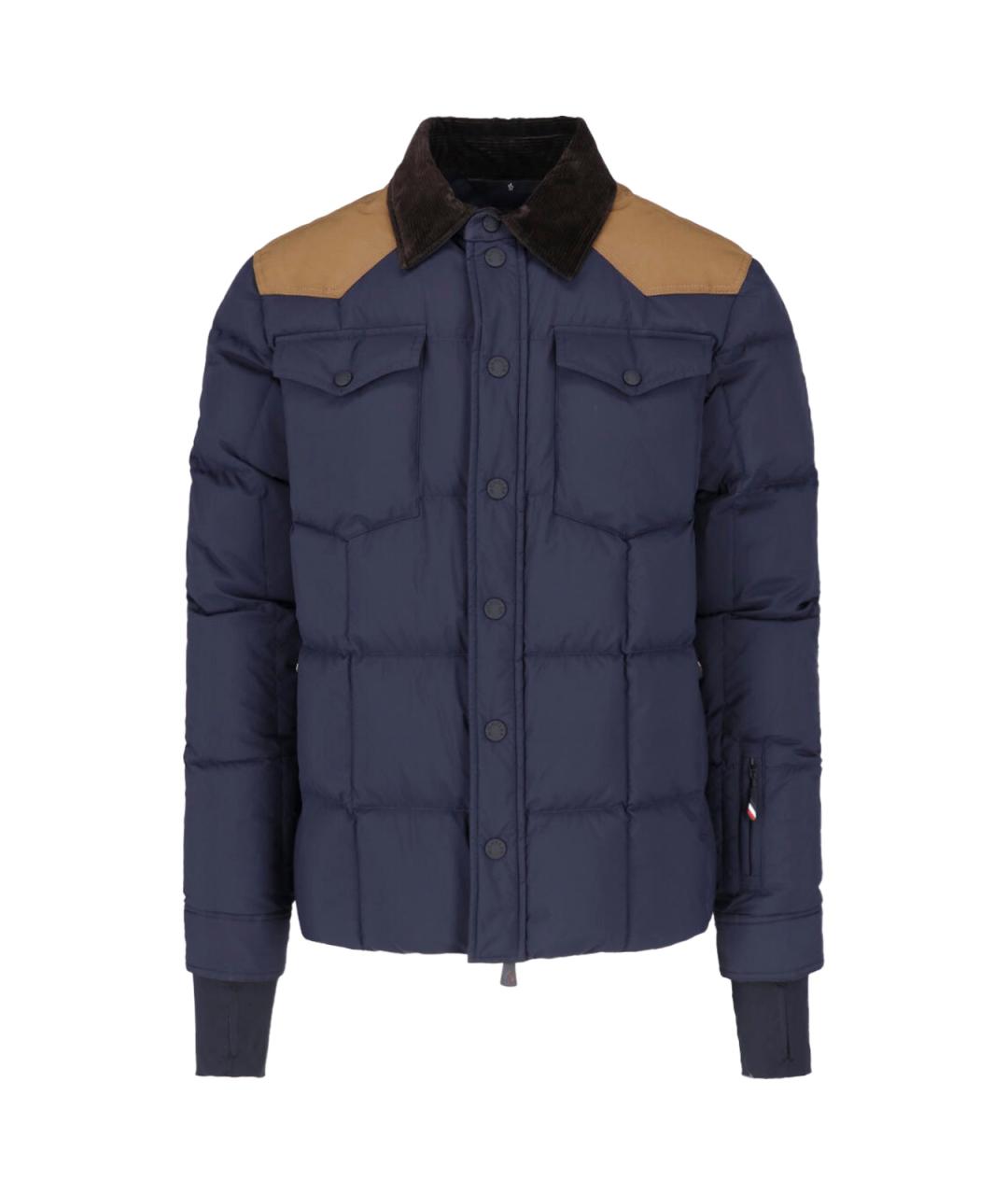 MONCLER GRENOBLE Синяя полиэстеровая куртка, фото 1