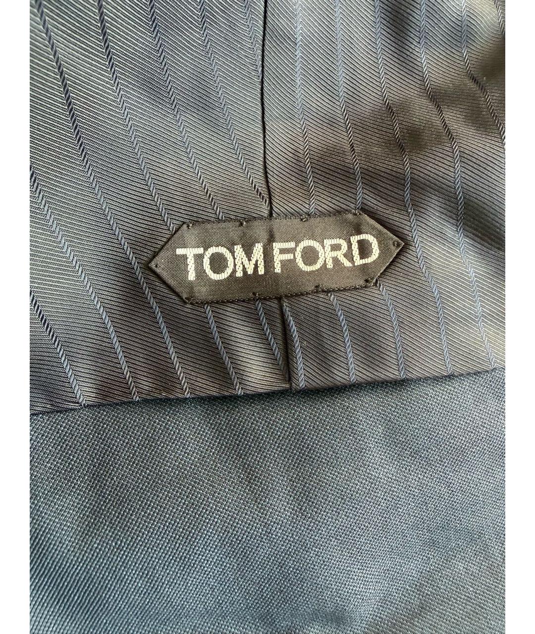 TOM FORD Темно-синий шерстяной жилет, фото 4