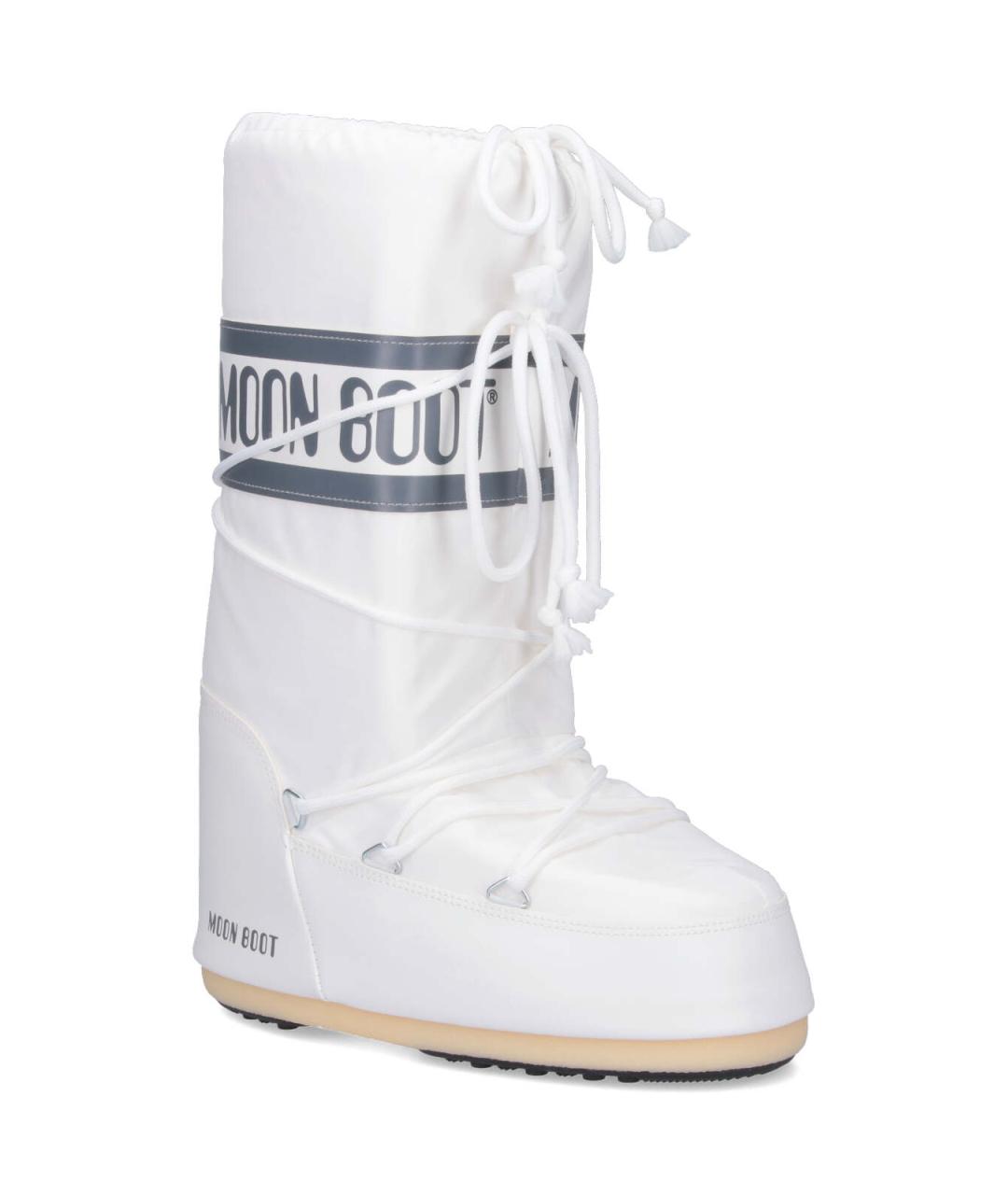 MOON BOOT Белые синтетические сапоги, фото 2