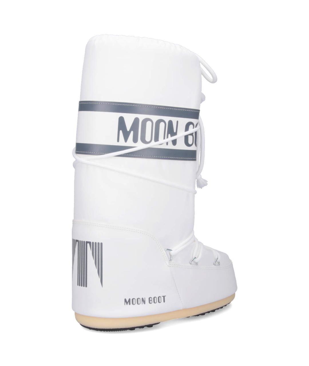 MOON BOOT Белые синтетические сапоги, фото 4