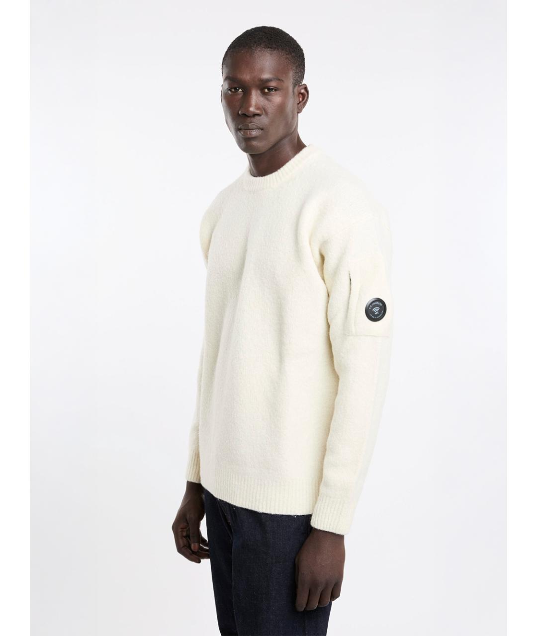 CP COMPANY Белый шерстяной джемпер / свитер, фото 2