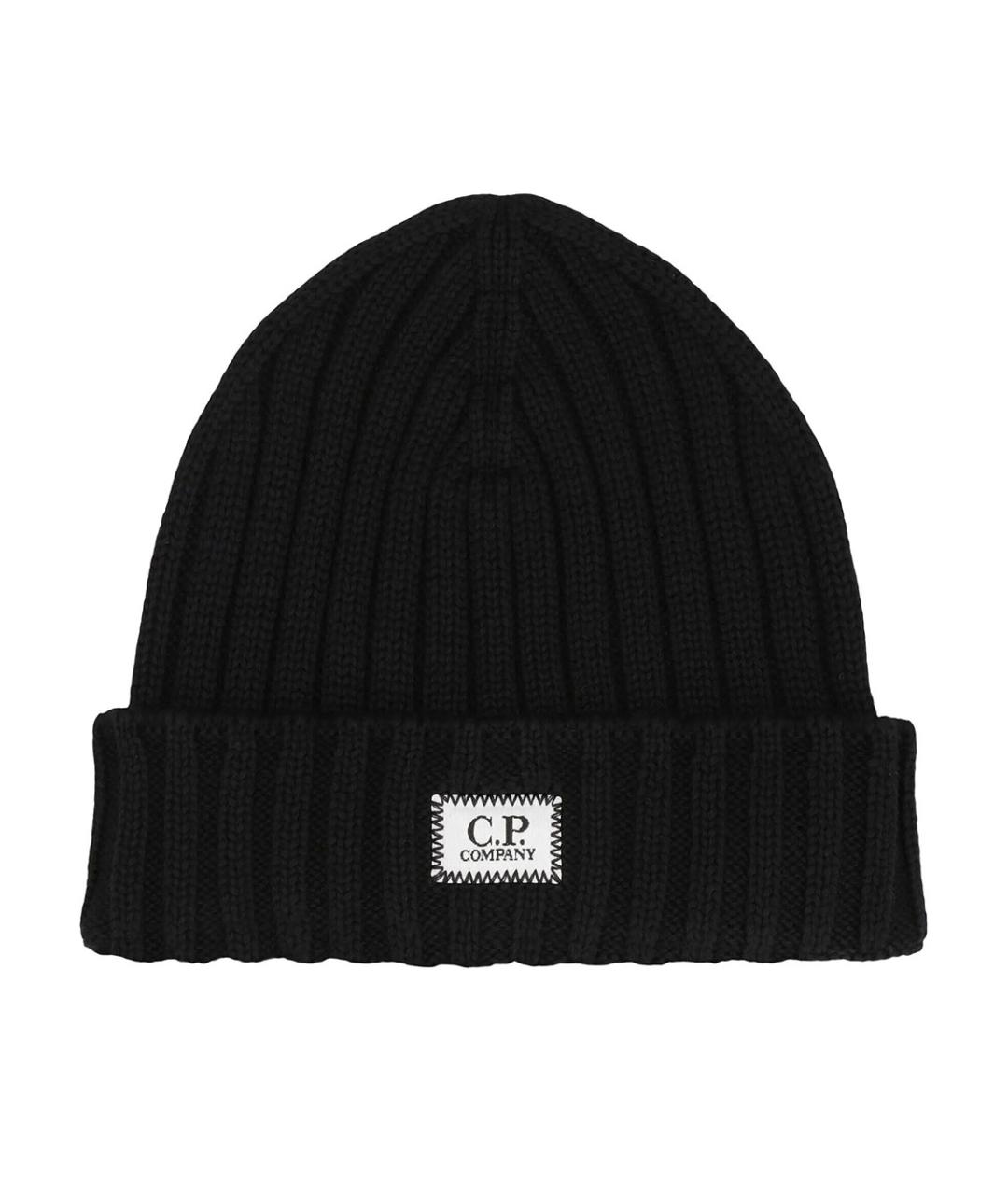 CP COMPANY Черная шерстяная шапка, фото 1