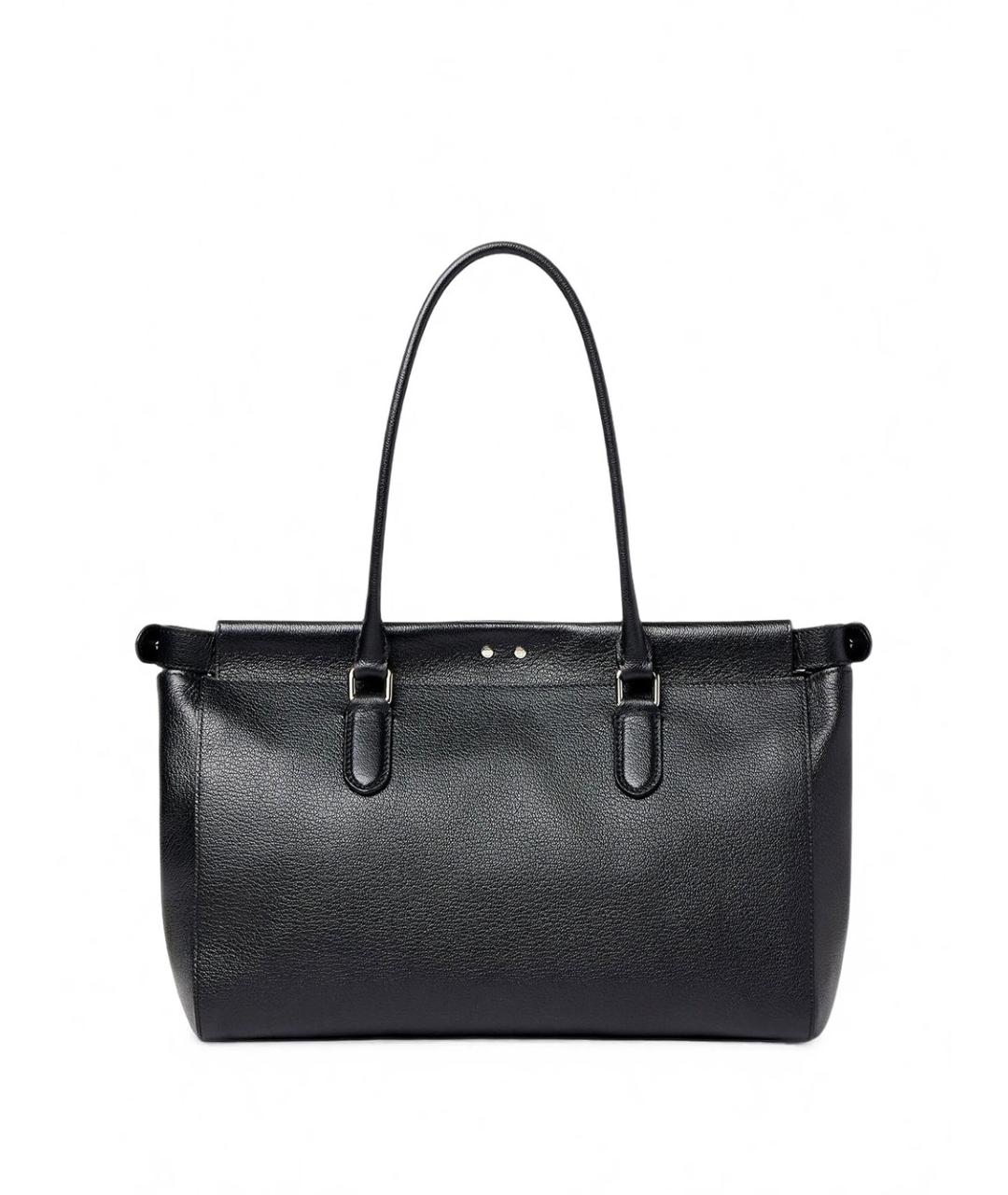 FENDI Черная кожаная сумка тоут, фото 2