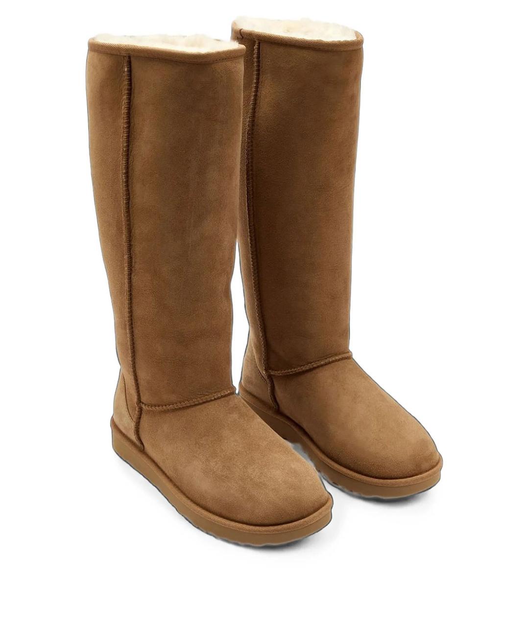 UGG Коричневые замшевые сапоги, фото 2