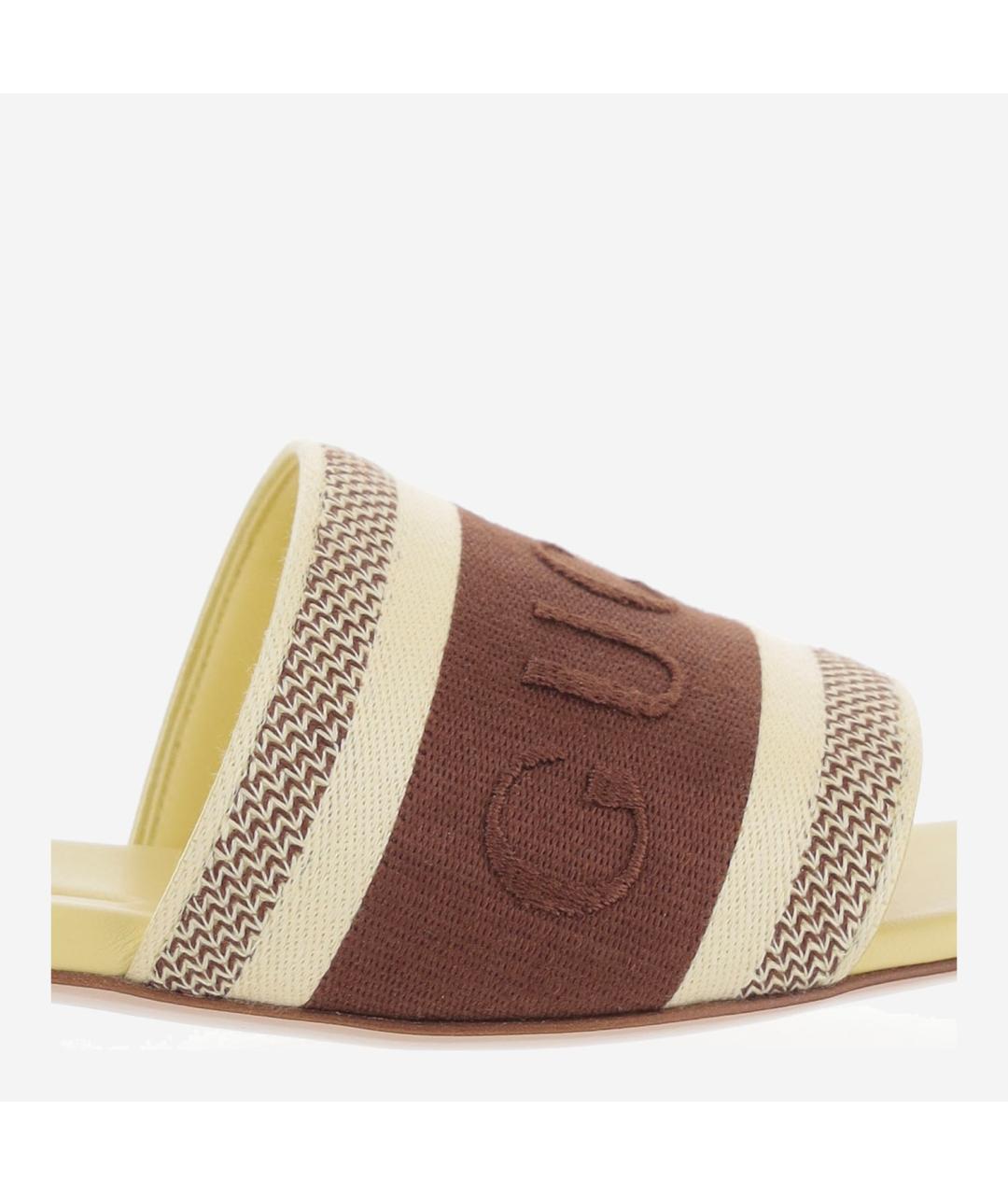 GUCCI Мульти текстильные сандалии, фото 5