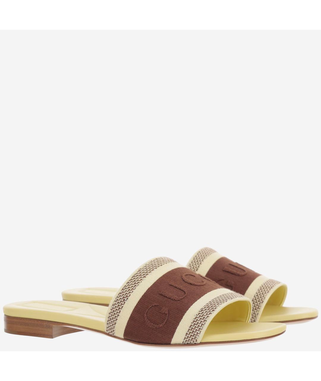 GUCCI Мульти текстильные сандалии, фото 3
