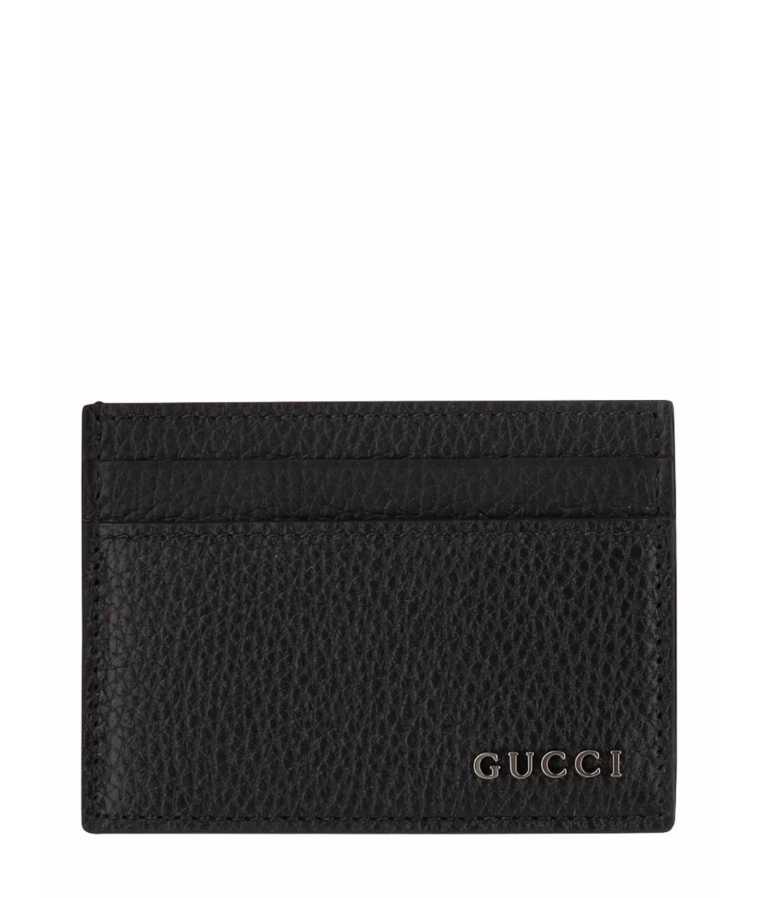 GUCCI Черный кожаный кардхолдер, фото 1
